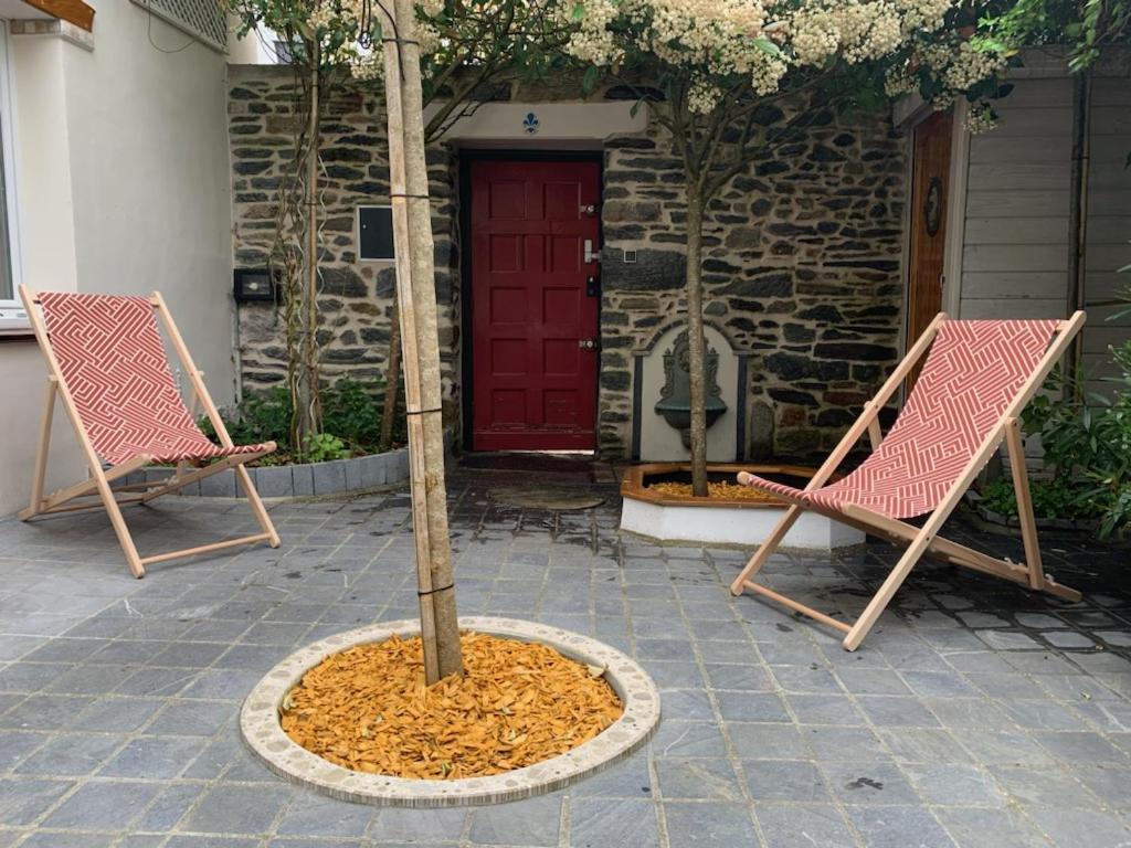 Aux Vieilles Murailles • Charmante Maison & Cour Morlaix Esterno foto